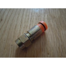Belden SNS1P59 Snap-N-Seal F Male Orange Connector for RG59 Coax Pkg 50