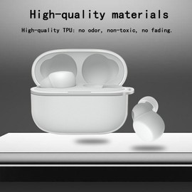 YAODLE Case Compatible with Sony LinkBuds S Protective Case, Shockproof TPU Case, with Carabiner, Anti-Fingerprint, Anti-Abrasion (Through)