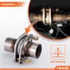 VIMLUK 2.0"x6" Exhaust Flex Spring Flanges 409 Stainless Steel, Spring