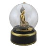 Eastern Enlightenment Buddha Meditating Air Powered LED Light Golden Water