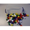 100 plug-in cubes 5 colours (red, yellow, green, blue, white)