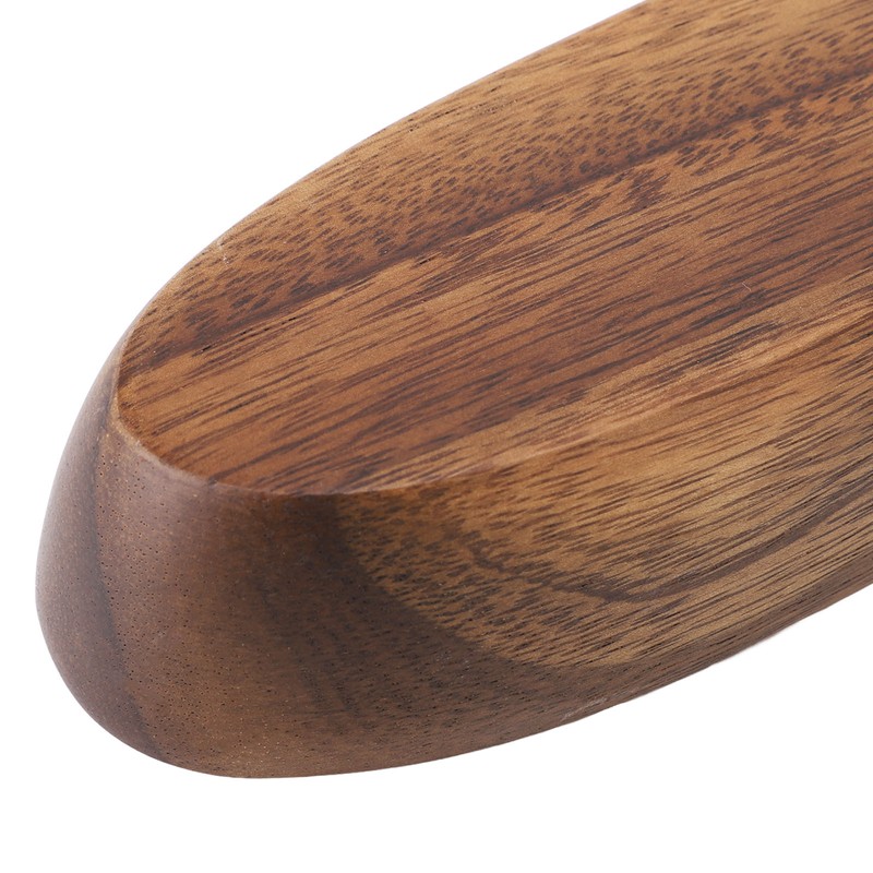 Wooden Serving Tray Easy Cleaning Boat Shape Wooden Food Plate