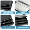 Elesunory 6Pcs Metal Rectangular Hinged Tin Boxes with Lid, Mini