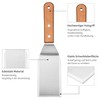 Stainless Steel Spatula with Wooden Handle, 11 x 2.7 Inches,