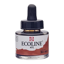 Ecoline Liquid Watercolour Paint Bottle 30 ml Burnt Siena 411 (11254111)