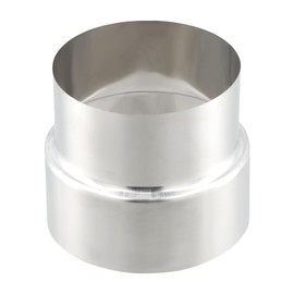 Flue Pipe Reducer Stainless Steel Pipe Connector, 110 mm to 100 mm, Stove Pipe Extension, Flue Pipe Reduction, 1 mm Chimney Pipe, Stove Pipe Reduction