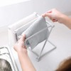 Worktop Towel Rack, Freestanding Towel Stand with Four Rails Vertical