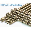 10PCS, 13/64", Cobalt Twist Drill Bits