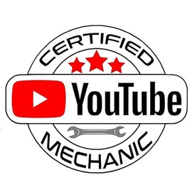 Certified YouTube Mechanic Vinyl Decal | Color | Sticker 5 X 4 Inch for Walls, Doors, Cars, Trucks, Motorcycles, Boats & Laptops-SS&Ds -1214
