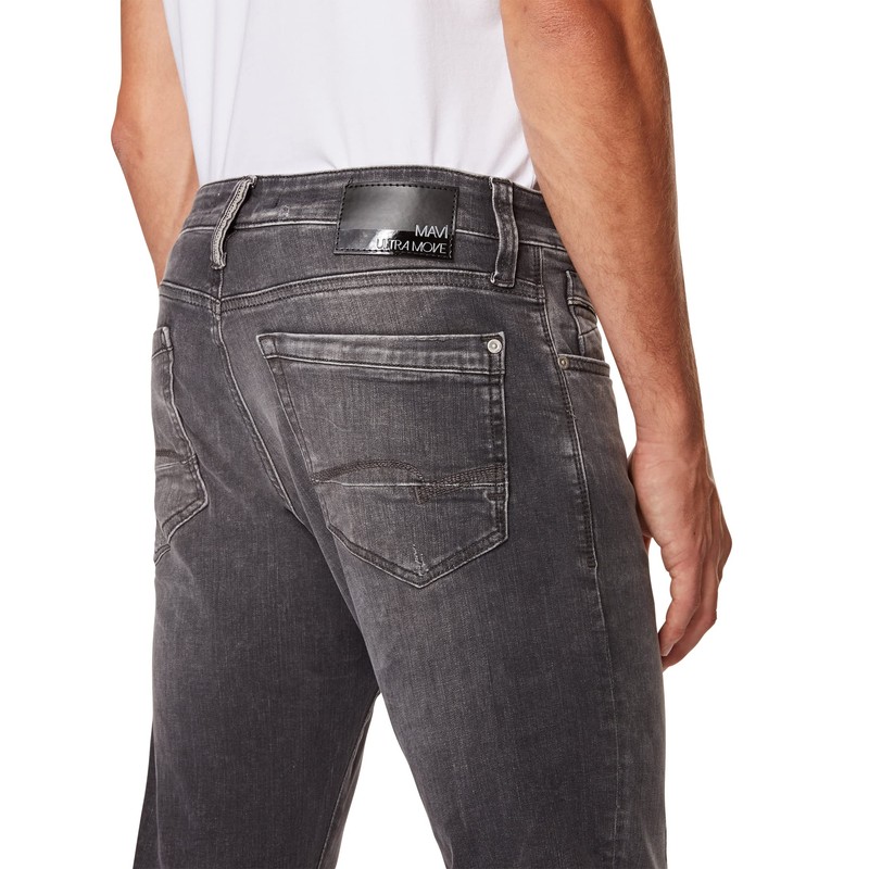 Mavi Men's James Skinny Jeans, Grau (Dark Grey Ultra Move