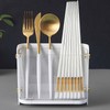 Utensil Drying Rack Chopstick Holder Wall Mounted Plastic Chopsticks Straws