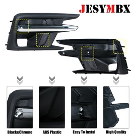 JESYMBX For Subaru Ascent 2019 2020 2021 Front Bumper Fog Light Lamp Cover Left driver side