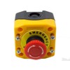 Alpinetech B1LMB Red 22mm 1NC Push Button Self Locking Emergency