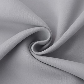 BGment Blackout Curtains - Grommet Thermal Insulated Room Darkening Bedroom and Living Room Curtain, 2 Panels of 38 x 45 Inch, Light Grey