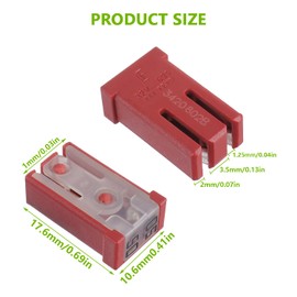 EPLZON 50A 32V Mini Slot Automotive MCASE Moulded Cartridges Fuse Kit (Pack of 6 Pieces, 50A)