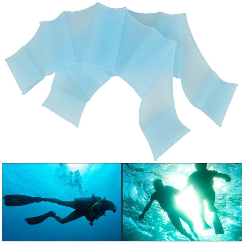 Alvinlite Swimming Gloves with Swimming Skin, Finger Fins, Swimming Training,