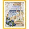 Amiiba Cross Stitch Embroidery Kit Patterned 14ct Ocean View Outside