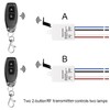 QIACHIP Wireless Light Switch and Receiver Kit, 200ft RF Range,10A