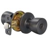 Atlas Home Security Tulip Shaped Oil Rubbed Bronze Bed Bath Button Lock Privacy Doorknob Door Handle
