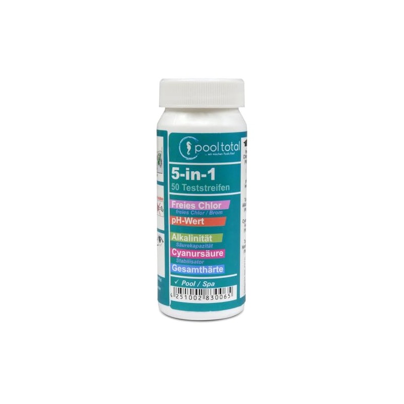 POOL Total 5 in 1 Pool Test Strips - 50
