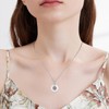 KiiKii Jade Necklaces for Women 925 Sterling Silver Lotus Pendant