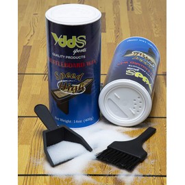 YDDS Shuffleboard Sand - Shuffleboard Wax with Mini Dustpan and Mini Brush, 2 Cans(2×14 oz)