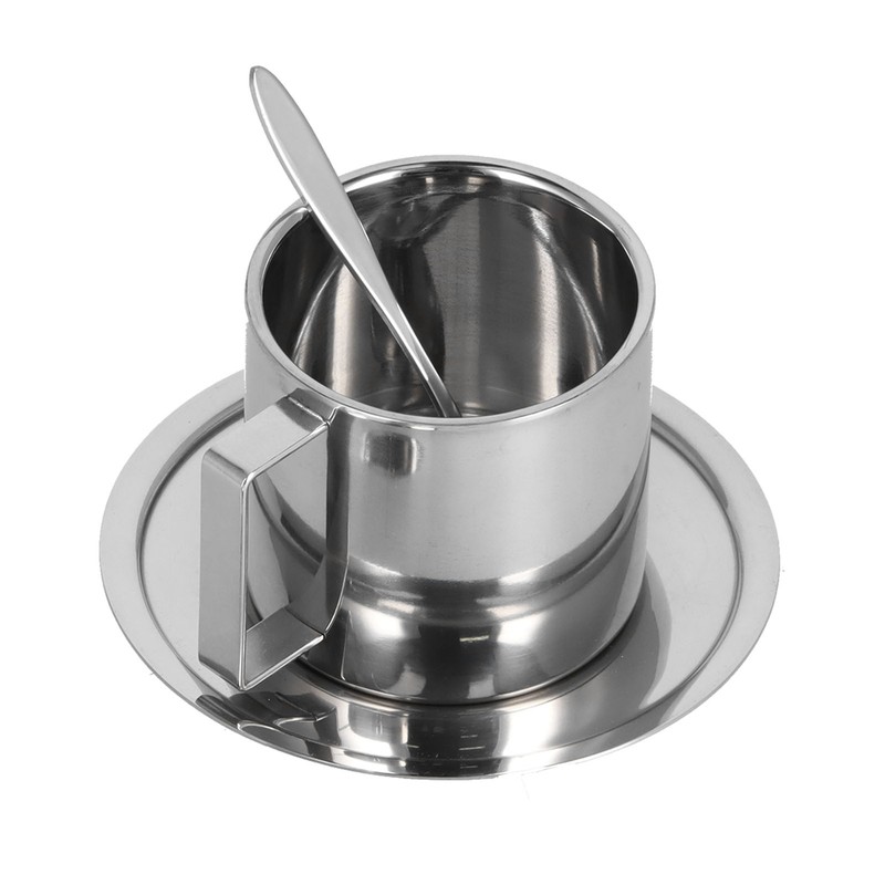 3PCS/Set Insulated Coffee Cup Set Stainless Steel Double Walled Mugs