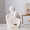 PlivBloom Ceramic Couple Statue TV Stand Decorations,Couples Bedroom Decor, Wedding,