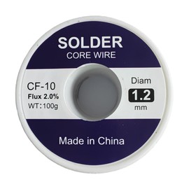 Tin Lead Rosin Core Solder Wire for Electrical Soldering, Content 2.0% Solder Flux Sn63-Pb37 (0.5mm-2.0mm) (Solder-1.2mm)