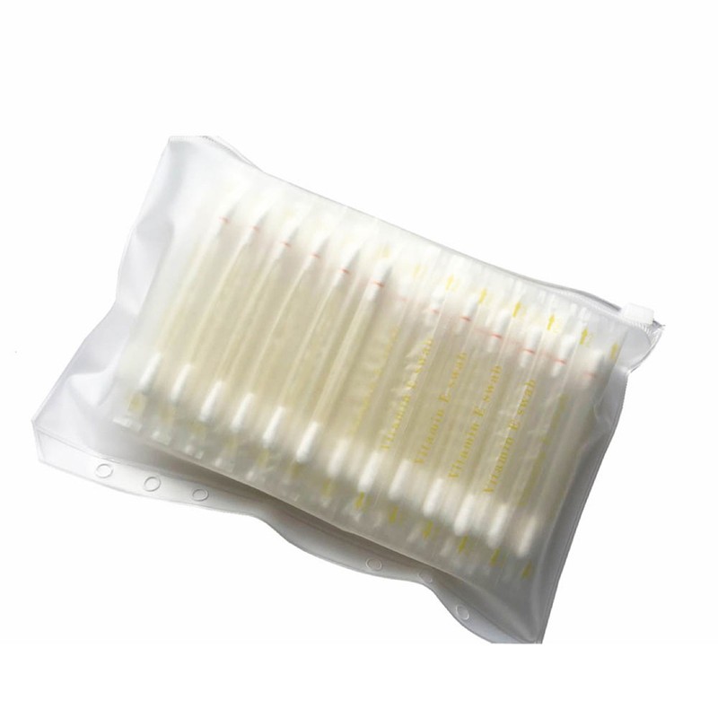 100Pcs Vitamin E Oil Swabs Stick Disposable VE Cotton Swab