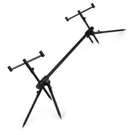 Fox Black Label Slim 3 Rod Pod Complete - Rodpod for Carp Fishing, Rod Holder for Carp Rods, Rod Stand