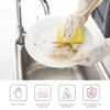 BOOMJOY 3 Pairs Cleaning Gloves, Nitrile Rubber Kitchen Gloves Heavy