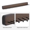 Mkono Tie Rack Wall Mounted Belt Hanger Holder Rustic Wood