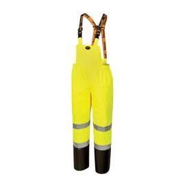 Pioneer Ripstop High Visibility Bib Pant - Safety Rain Gear – Hi Vis, Waterproof, Reflective, Work Overalls for Men – Orange, Yellow/Green
