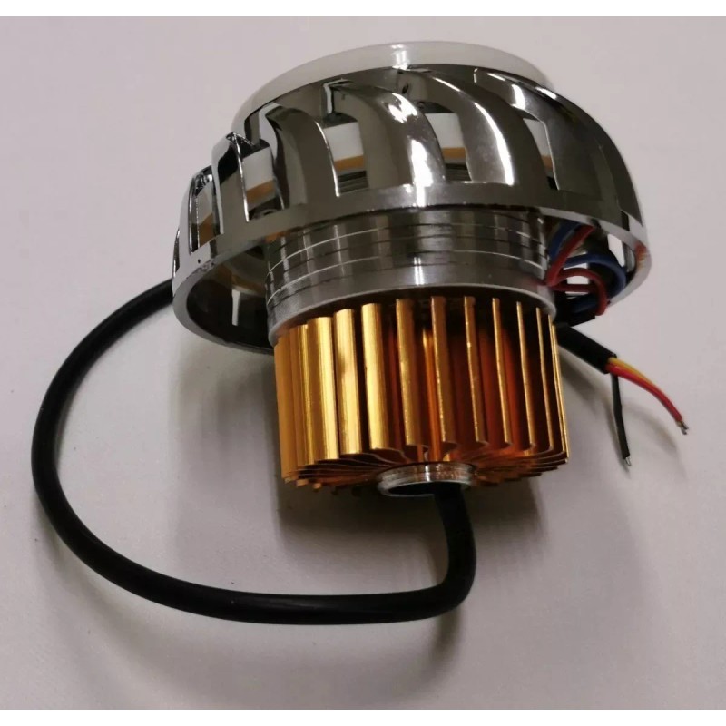 BOSSCO Lupa Led Faro Ojo De Angel Y Demonio Motos