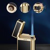 SNYYIAI Classic Lighter, Butanemetal Engraving Jet Torch Lighter, Side Slide