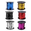 Aysekone 100 Yards 6mm Metallic Shiny Trim Sewing String Spangle
