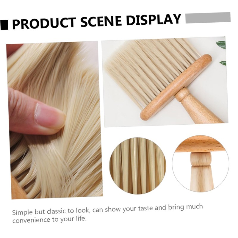 FRCOLOR 1pc Practical Beard Brush with Unique Handle Design Ergonomic