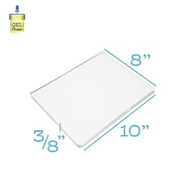 Gel Press Monoprinting Print Plate - 8” X 10” Gel Plate - Printmaking Supplies - Reusable Gel Printing Plate for Press Art for Card Making, Scrapbooking, Journaling, Arts and Crafts, Home Decor