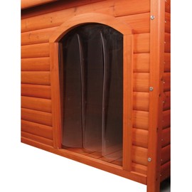Trixie Vinyl Dog Door Flap, Fits 12 x 16.7-in Wooden Dog House Opening, Replacement Doggie Door Curtain Flap for Wooden Doghouses