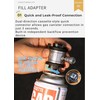 CAMPINGMOON Butane Gas Cartridge Transfer Camping Cassette Canisters Gas Adapter