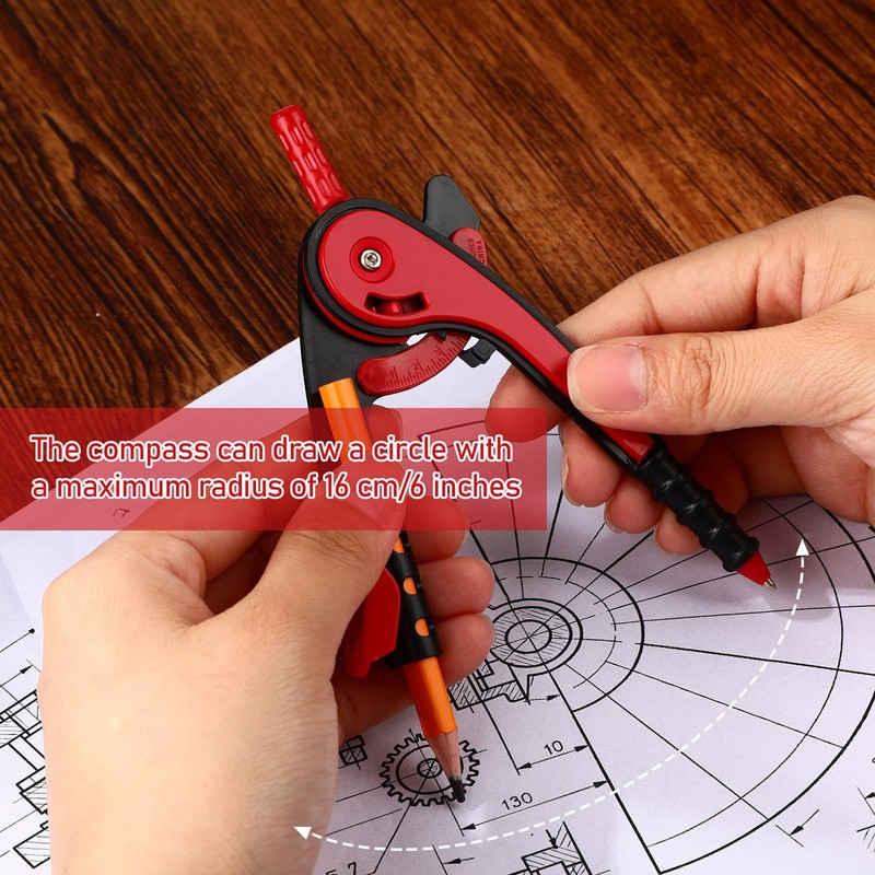 Zonon Student Protractor and Compass Set, Student Geometry Math Set