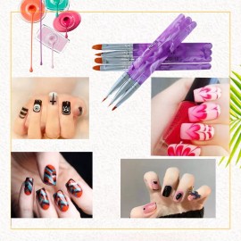 TECHTONGDA Brand New 7-piece Acrylic Rod Round Head Phototherapy Pen Nail Art Salon Tool