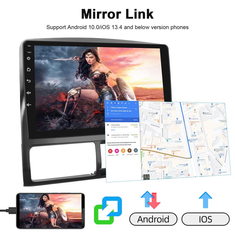 Android Double Din Car Stereo Radio for Honda CRV 2002