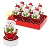 Dekohelden24 Set of 6 Snowman in Bucket, Dimensions of Each
