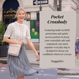 Baggallini Women's Pocket Crossbody Bags, Beach, One Size UK