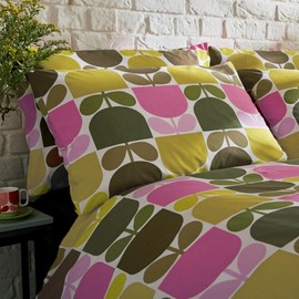 Orla Kiely Multi Block Stem BeddingBedding: Pillowcase Set of 2, Standard 50x75cm
