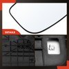 A-Premium Heated Mirror Glass with Backing Plate Compatible with Ford