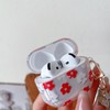MINSCOSE Compatible with AirPods 4 Clear Case,Cute Cartoon Flower Pattern