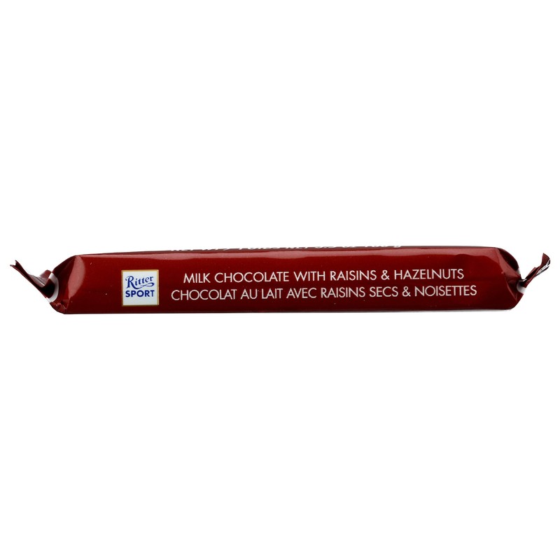 Ritter Sport, Raisin & Hazelnut Chocolate Bar, 3.5 oz